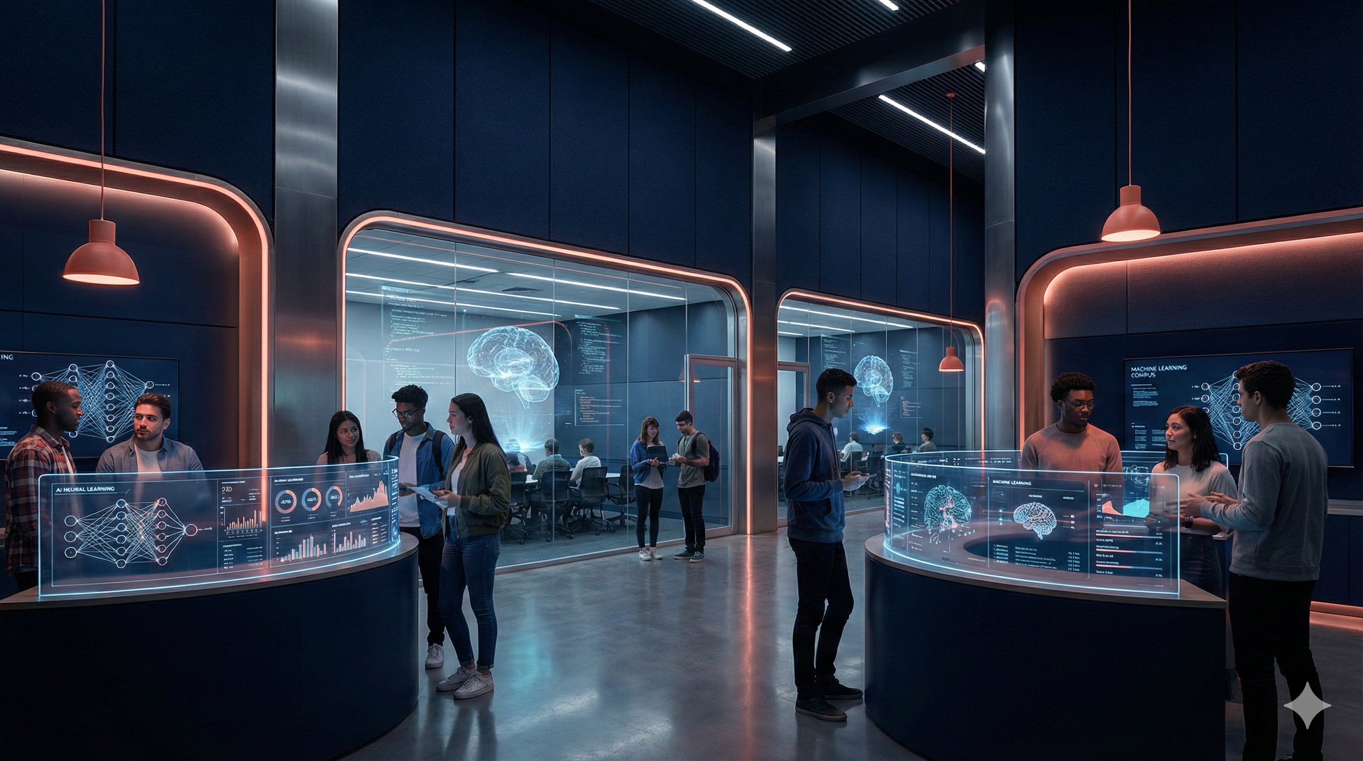 Campus ITSEIA - estudiantes en laboratorio de inteligencia artificial